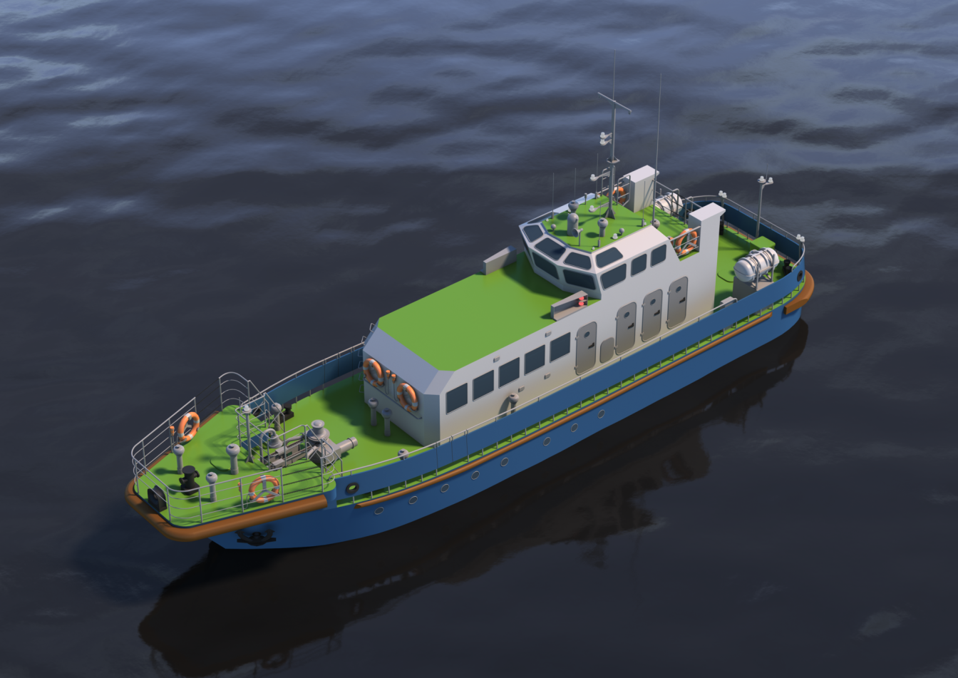 РЦПКБ «Стапель» завершило и передало заказчику ОАО «Моряк» проектную документацию на судно в постройке (ПДСП) на пассажирский рейдовый катер проекта RDB 30.07 