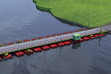 АО «РЦПКБ «Стапель» завершило и передало государственному заказчику проектную документацию на наплавной мост проекта RDB 72.01