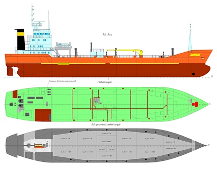 Переоборудование бункеровщика пр.97 в двухкорпусное судно