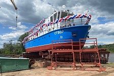 Самарская верфь ЗАО «Нефтефлот» спустила на воду шестое промерное судно из серии в восемь судов, пр. RDB 66.62