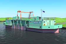 РЦПКБ «Стапель» согласовало проектную документацию на модернизацию и капитальный ремонт плавучей насосной станции  «Роса-001» 